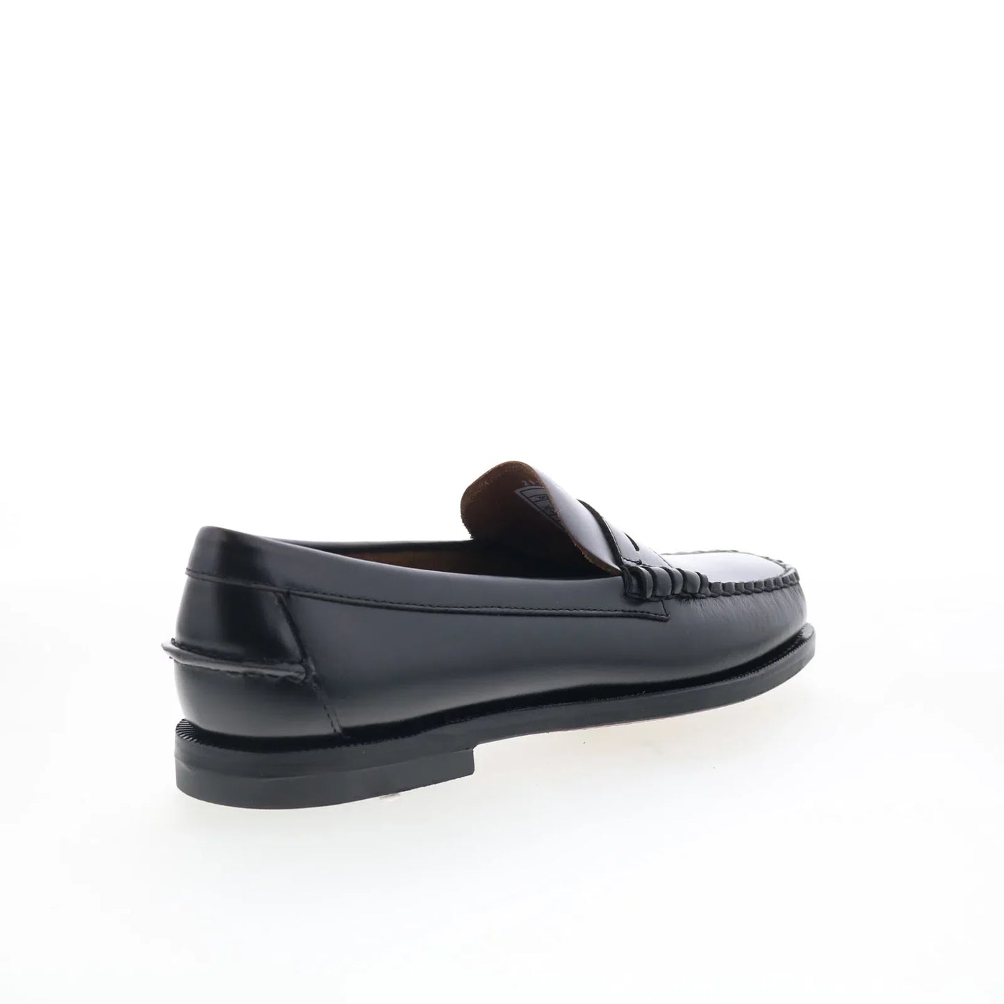 Sebago Classic Dan Tag Womens Black Leather Loafers & Slip Ons Penny Shoes