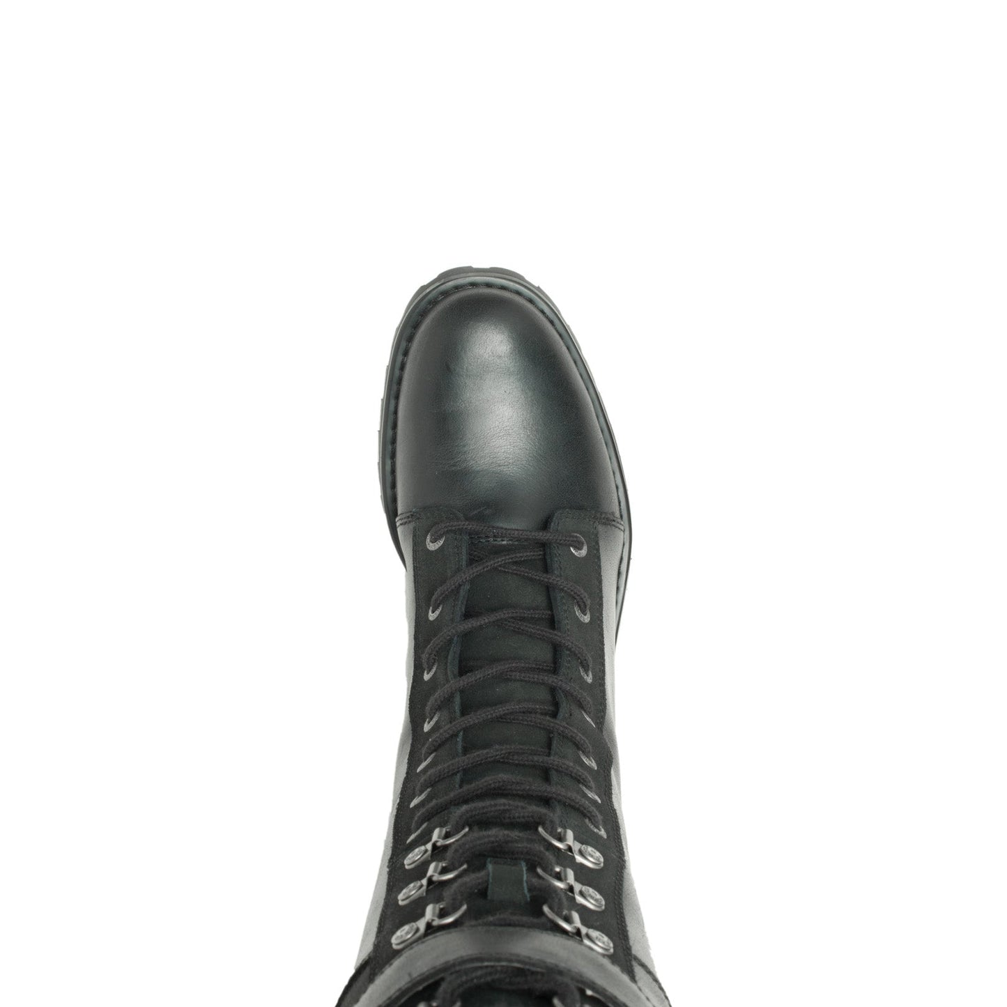 Harley-Davidson Bradner Lace D87261 Womens Black Leather Motorcycle Boots