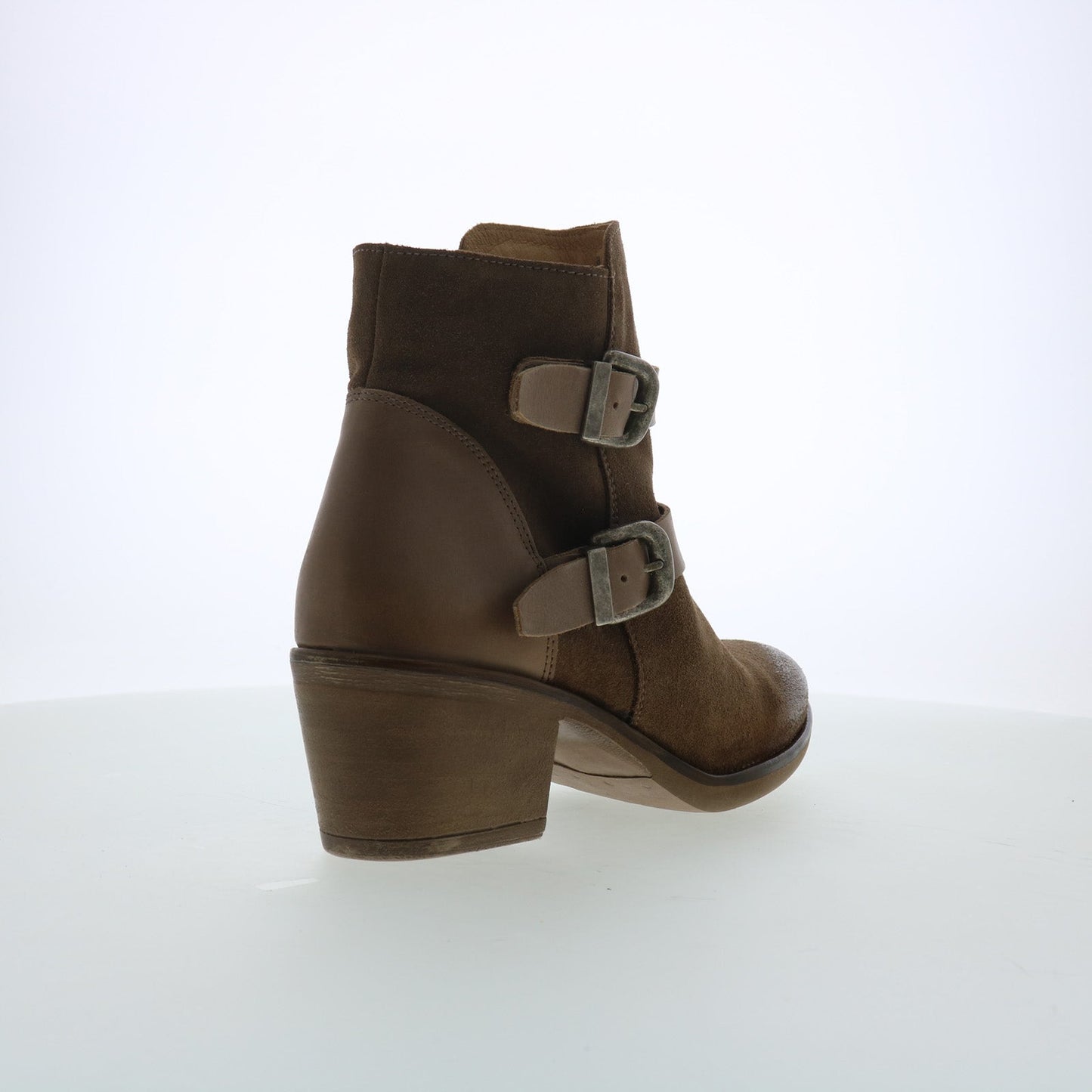 Miz Mooz Dayla Womens Brown Suede Zipper Ankle & Booties Boots