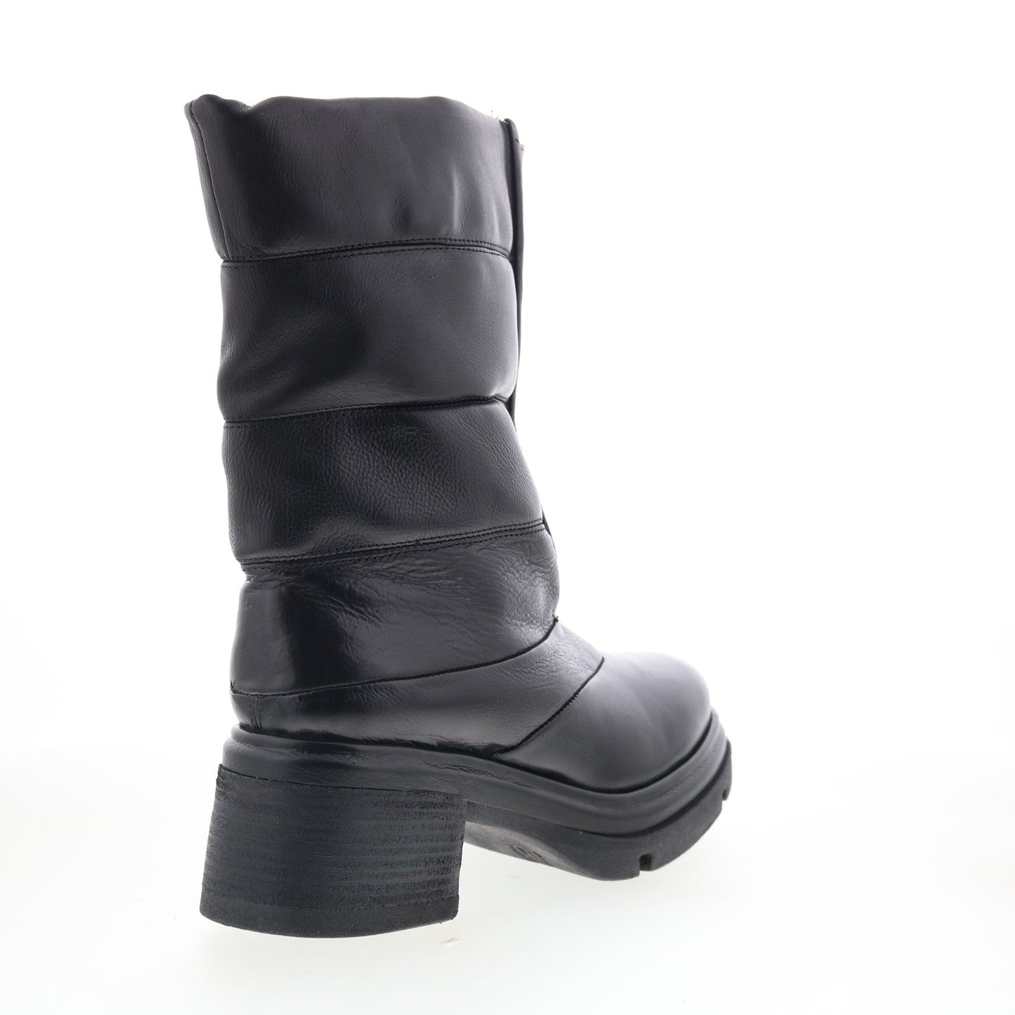 A.S. 98 Edwin Womens Black Leather Zipper Casual Dress Boots