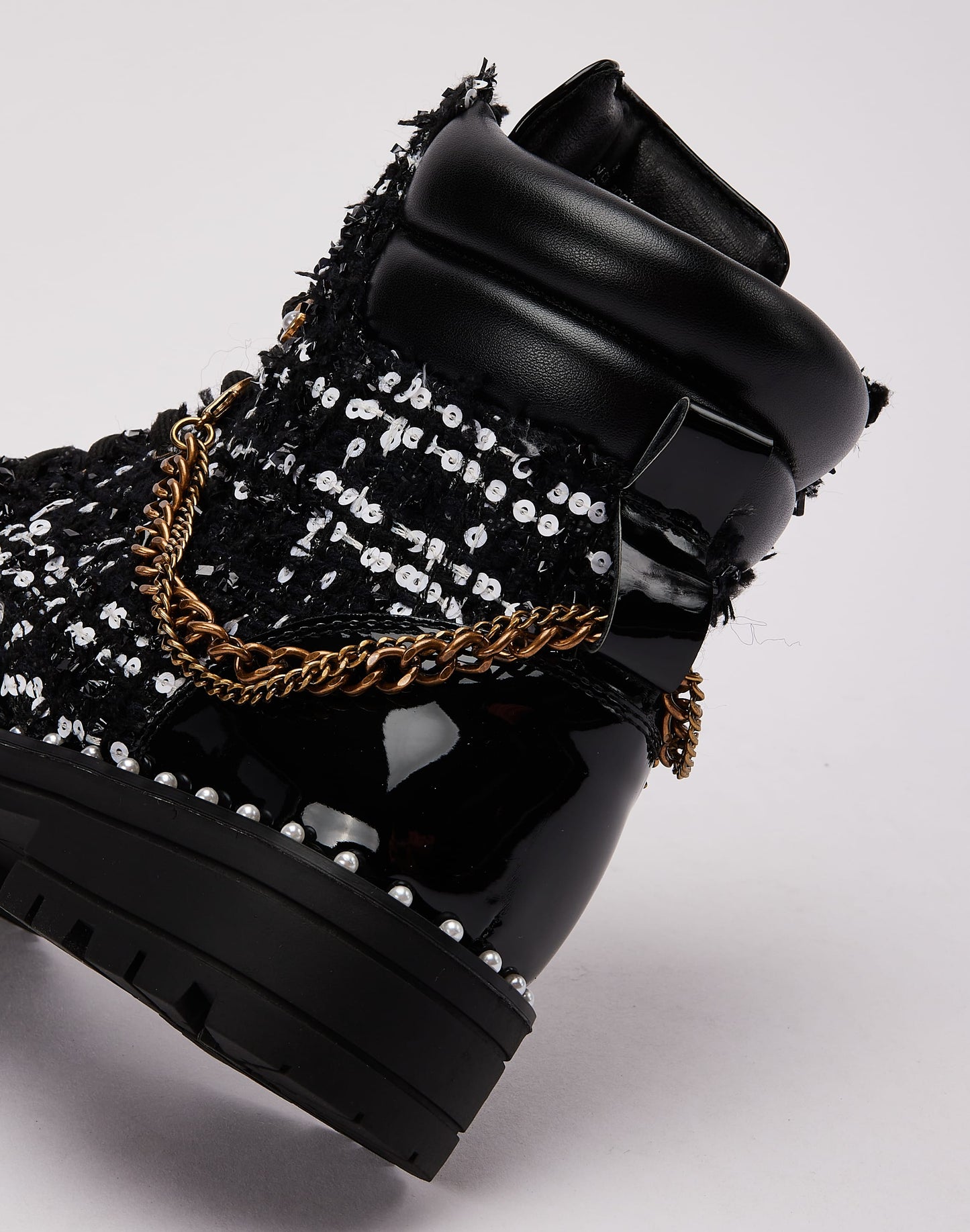 Kurt Geiger Chain Combat Boot Grade-School