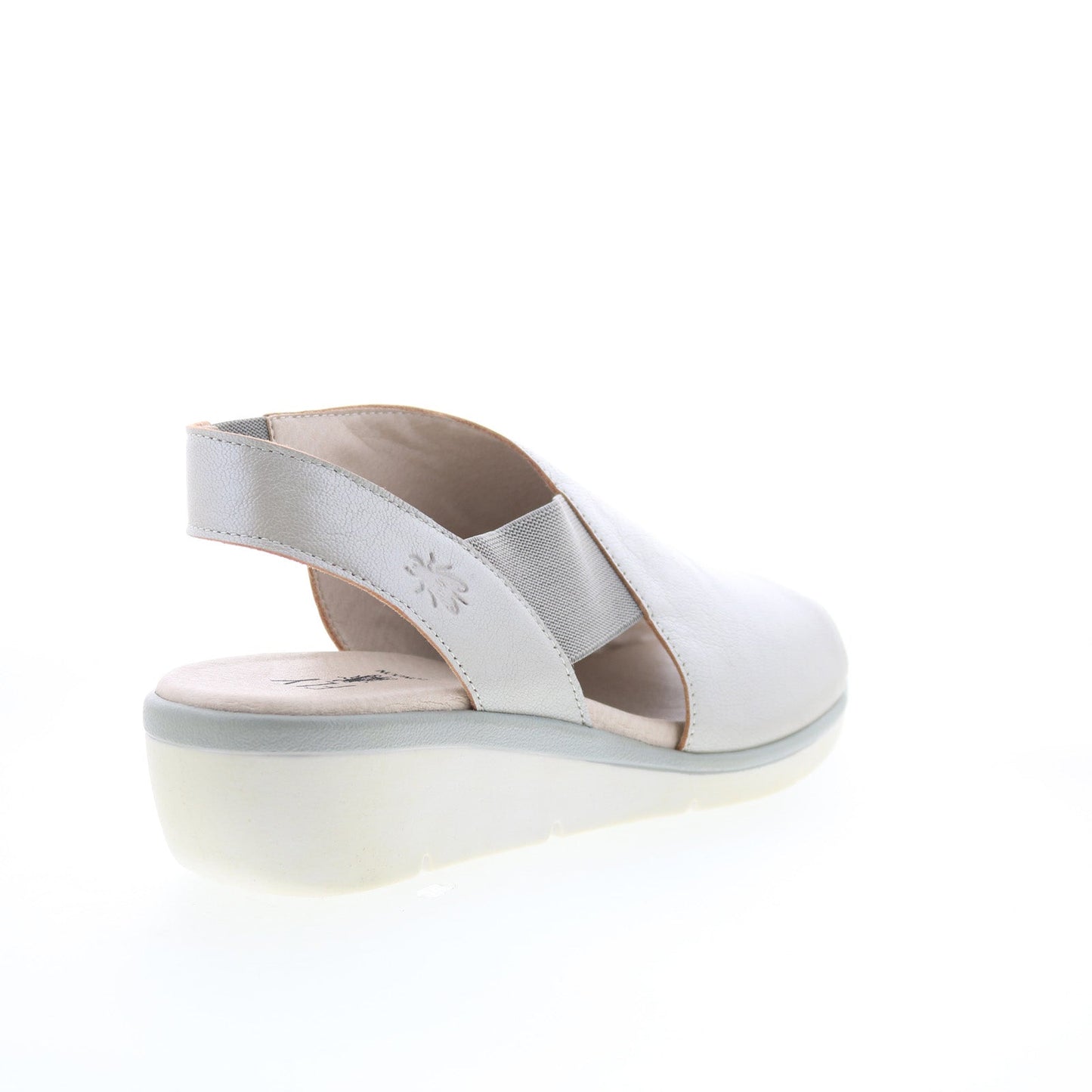 Fly London Nily NILY940FLY-001 Womens Silver Leather Strap Sandals Shoes