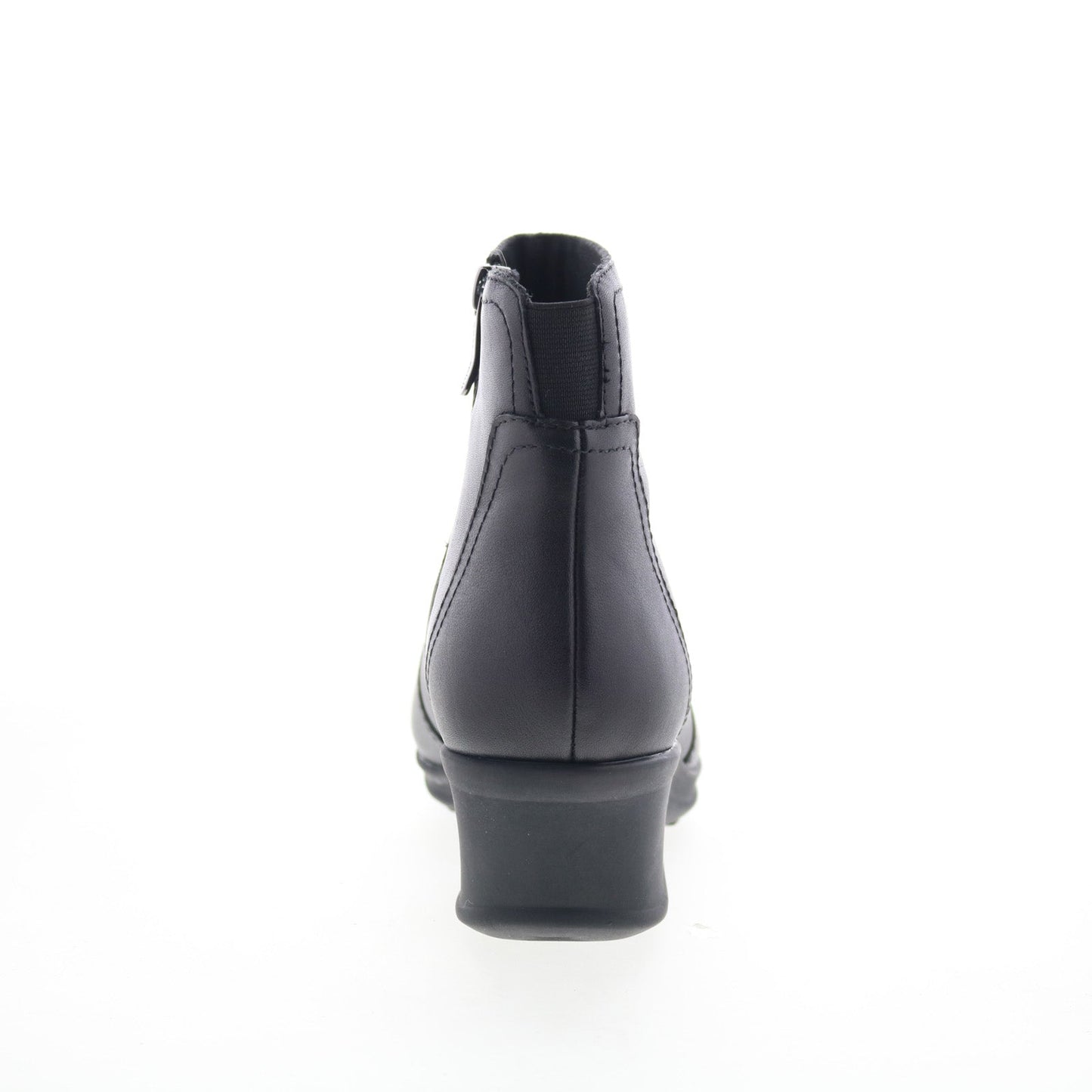 Easy Spirit Farre SEFARRE Womens Black Wide Leather Zipper Casual Dress Boots
