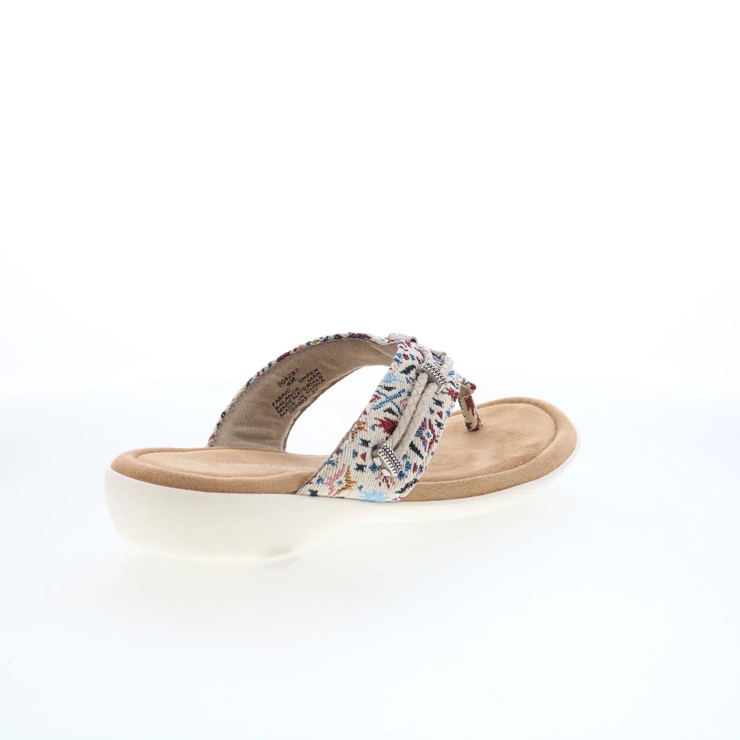 Minnetonka Silverthorne 360 504287 Womens Beige Flip-Flops Sandals Shoes