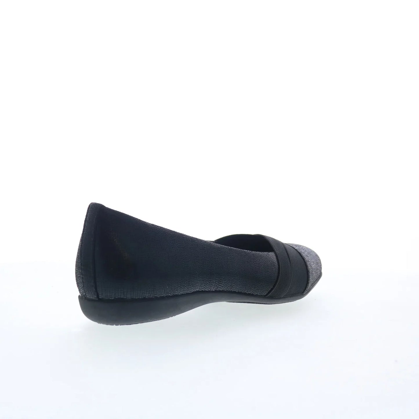 Trotters Stella T2374-014 Womens Black Synthetic Slip On Ballet Flats Shoes