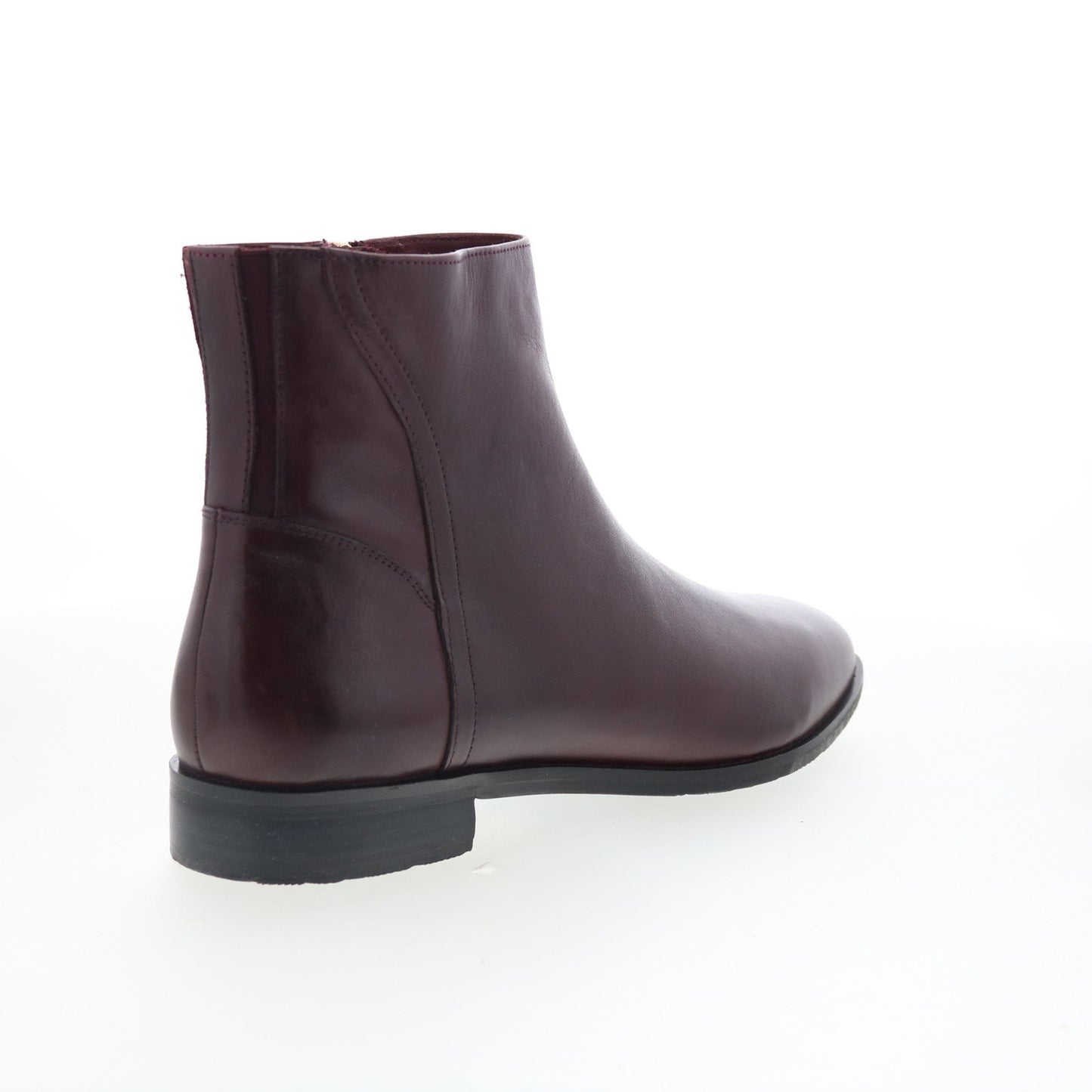 Trotters Ava T2451-615 Womens Brown Leather Zipper Ankle & Booties Boots