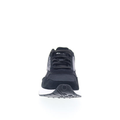 Reebok Glide DMX Womens Black Suede Lace Up Lifestyle Sneakers Shoes