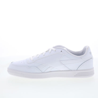 Reebok Court Advance Womens White Leather Lace Up Lifestyle Sneakers Shoes