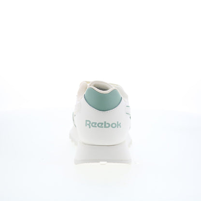 Reebok Glide Womens Beige Leather Lace Up Lifestyle Sneakers Shoes