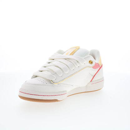 Reebok Club C Bulc CLN Womens Beige Leather Lace Up Lifestyle Sneakers Shoes
