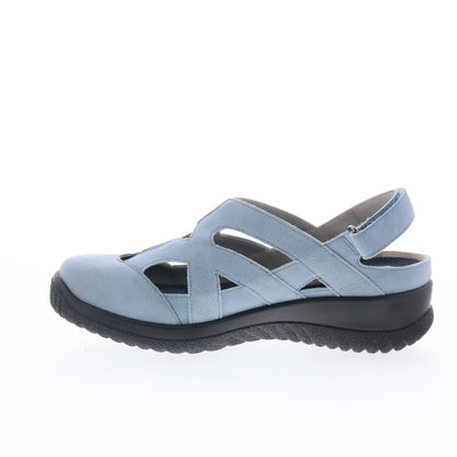 Drew Smiles 14791-4B Womens Blue Narrow Suede Strap Sandals Shoes