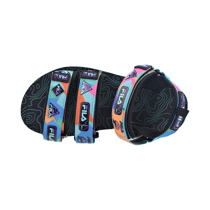 Fila Drifter DNS '90s Hiking Men's Sandals Black-Electric Purple-Red Orange