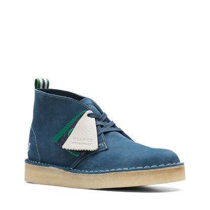Clarks Desert Coal 26165919 Womens Blue Leather Lace Up Chukkas Boots