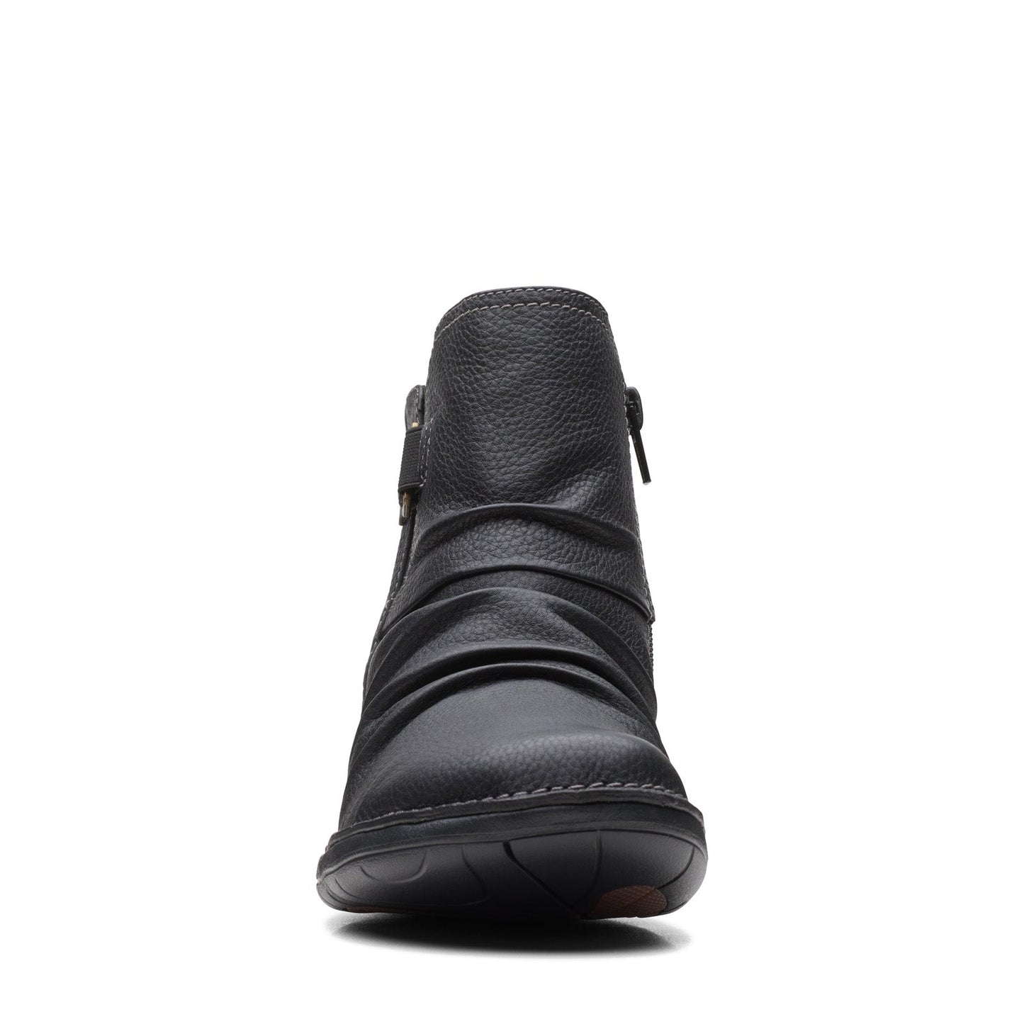 Clarks Un Loop Top 26168673 Womens Black Leather Ankle & Booties Boots