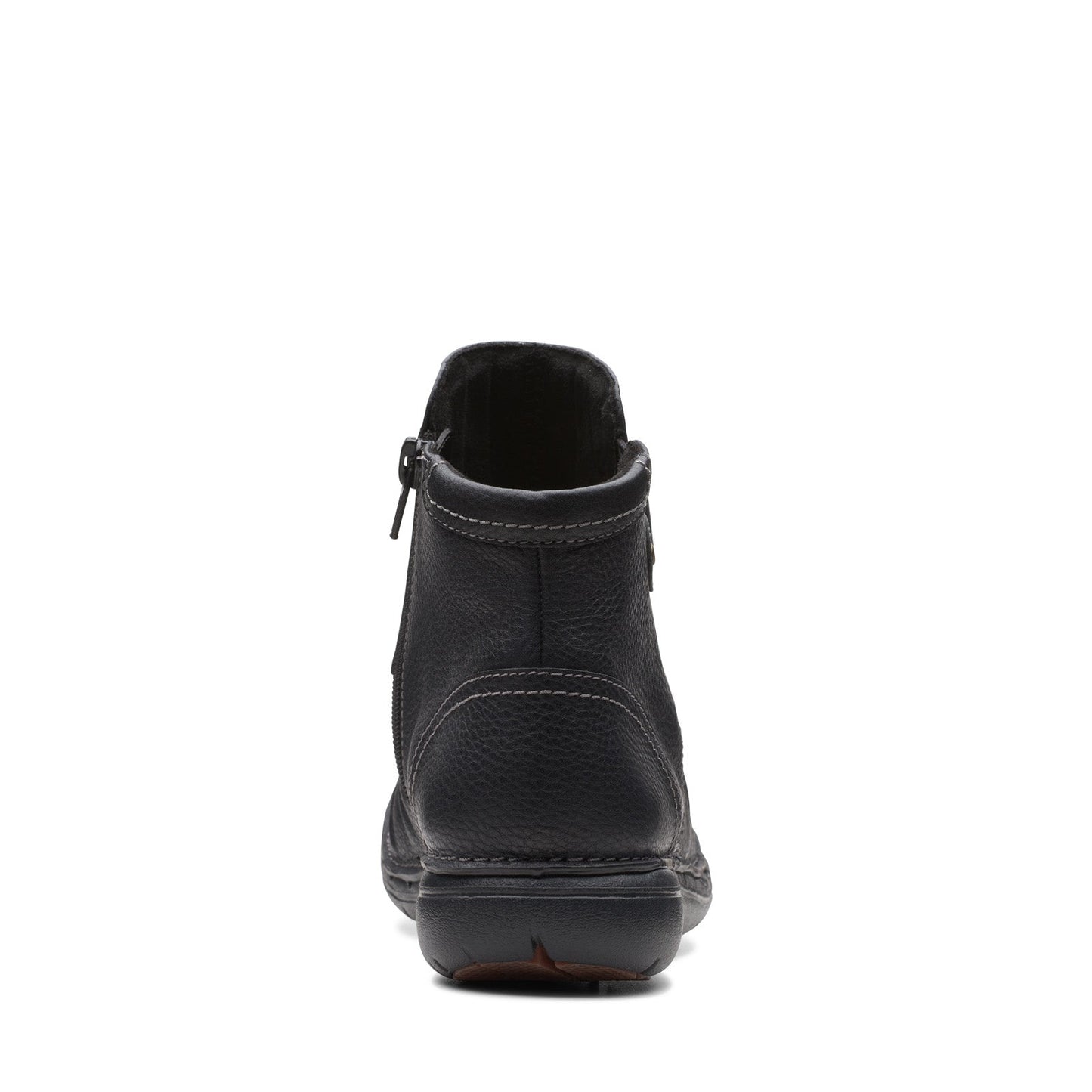 Clarks Un Loop Top 26168673 Womens Black Leather Ankle & Booties Boots