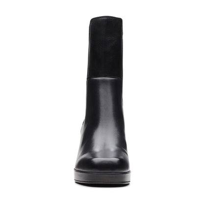 Clarks Pique Up 26172271 Womens Black Leather Slip On Chelsea Boots