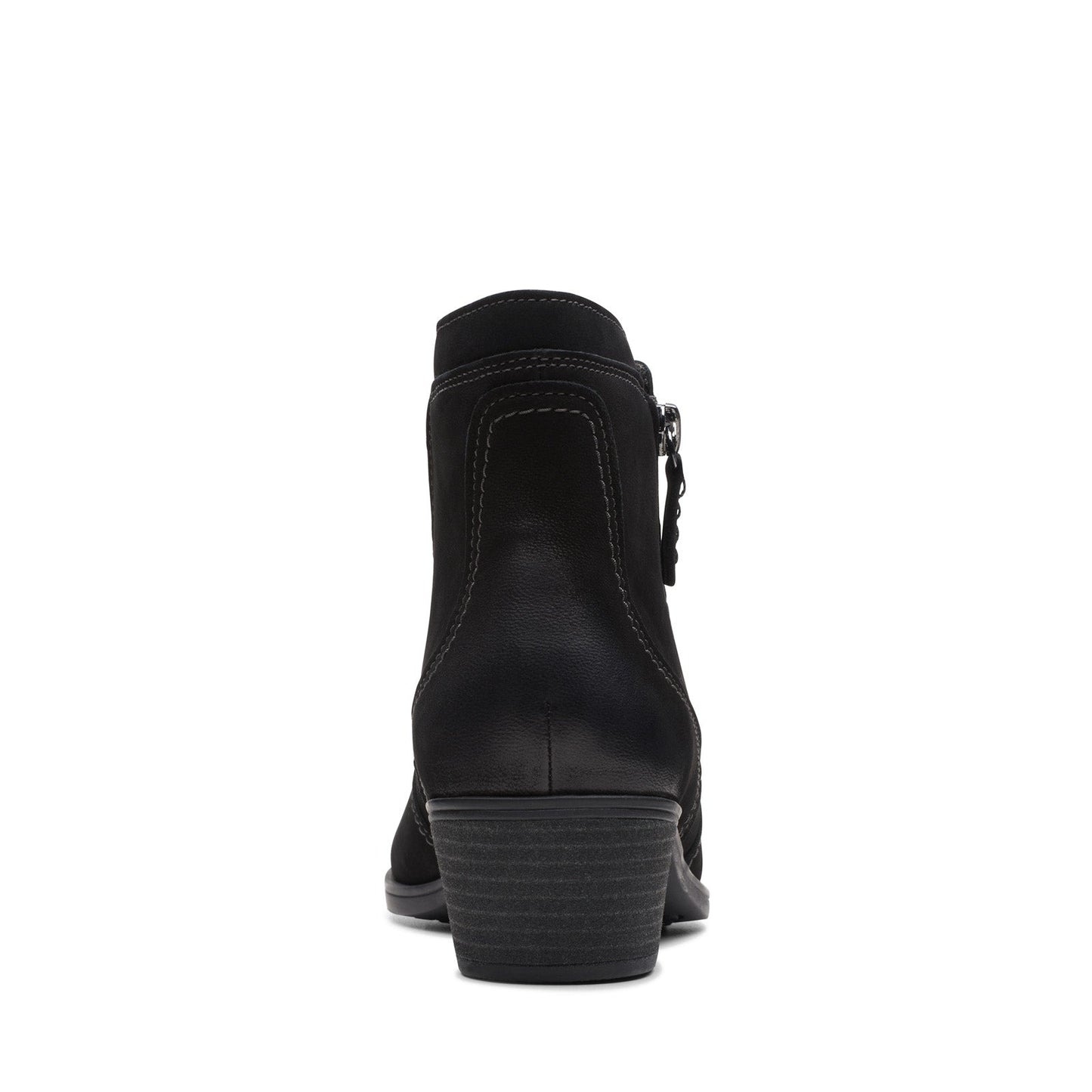 Clarks Charlten Ave 26174174 Womens Black Wide Nubuck Ankle & Booties Boots
