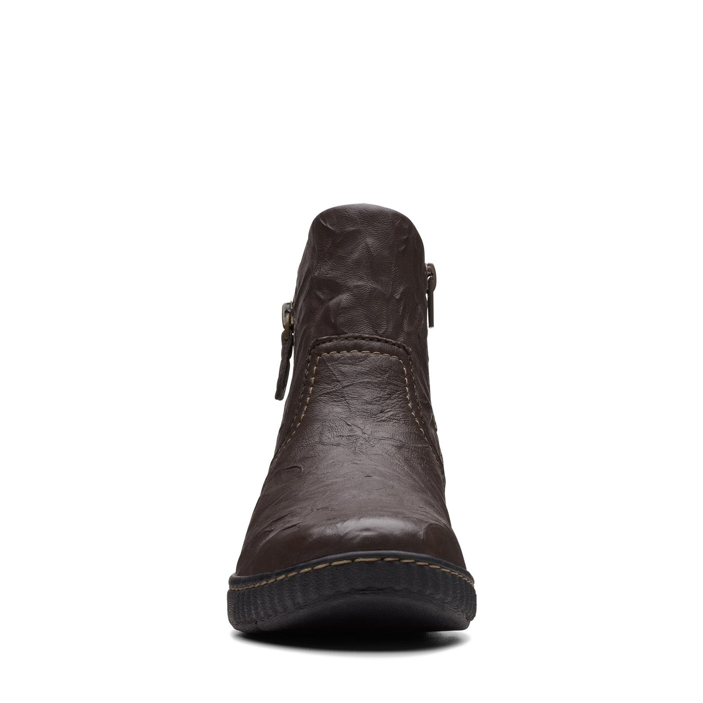 Clarks Magnolia Haley 26174341 Womens Brown Wide Ankle & Booties Boots