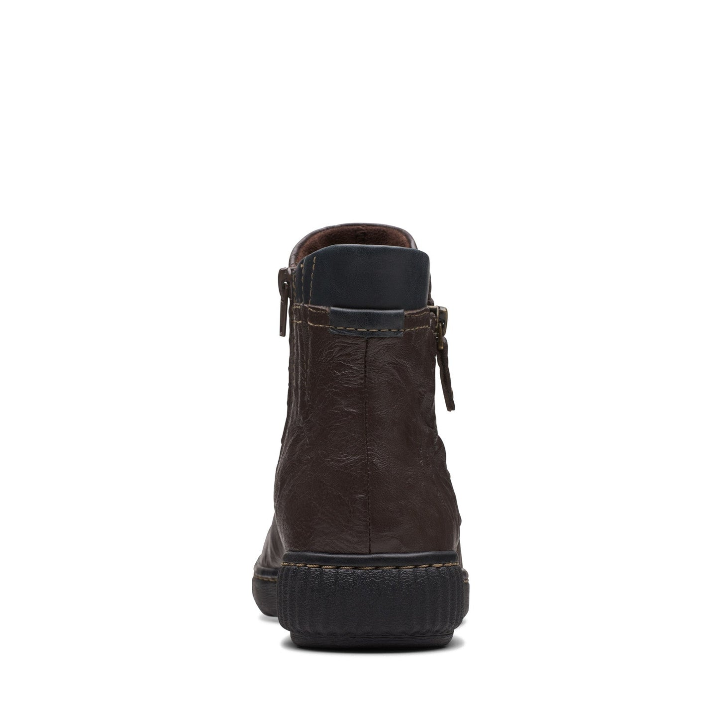 Clarks Magnolia Haley 26174341 Womens Brown Leather Ankle & Booties Boots