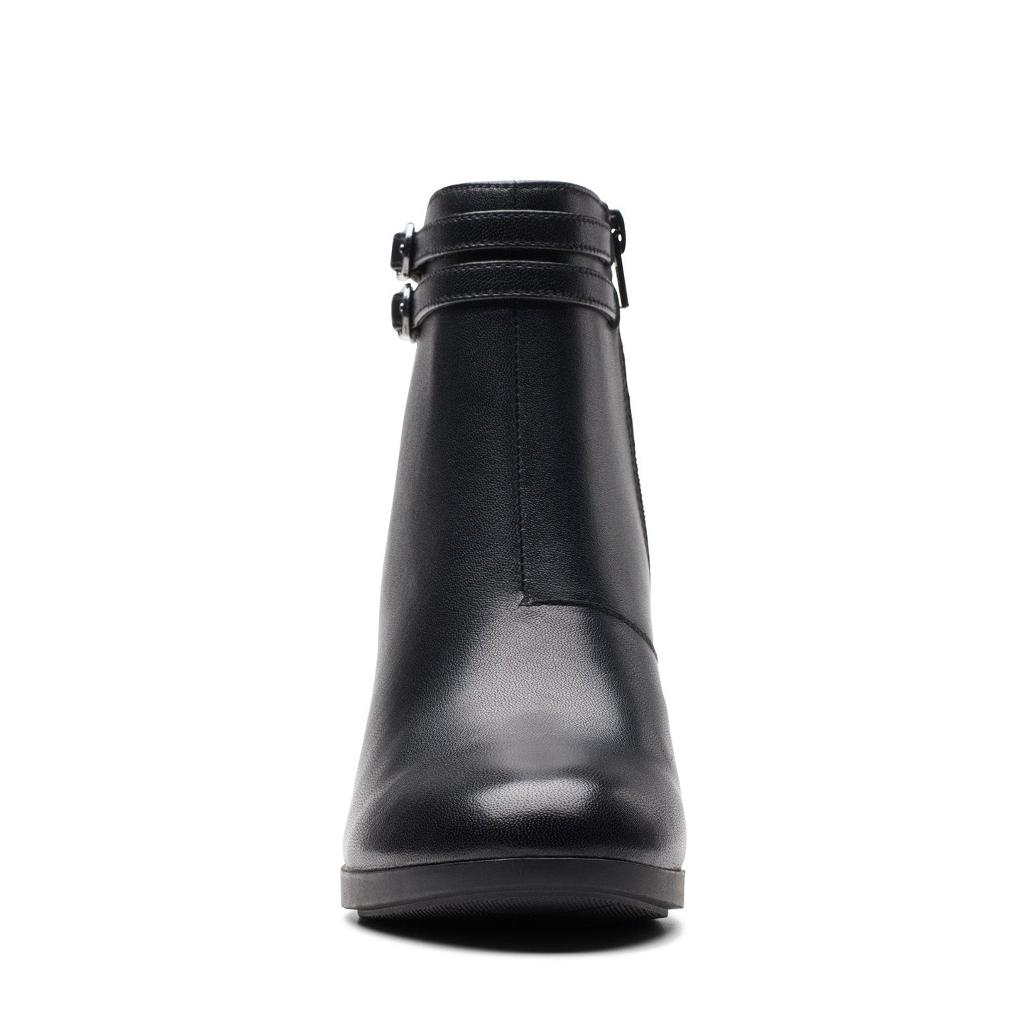 Clarks Bayla Light 26174481 Womens Black Leather Zipper Ankle & Booties Boots