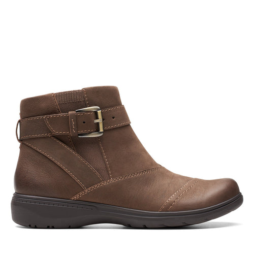 Clarks Carleigh Dalia 26175041 Womens Brown Nubuck Ankle & Booties Boots