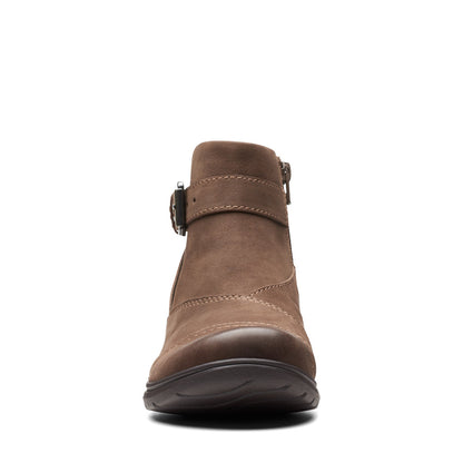 Clarks Carleigh Dalia 26175041 Womens Brown Nubuck Ankle & Booties Boots
