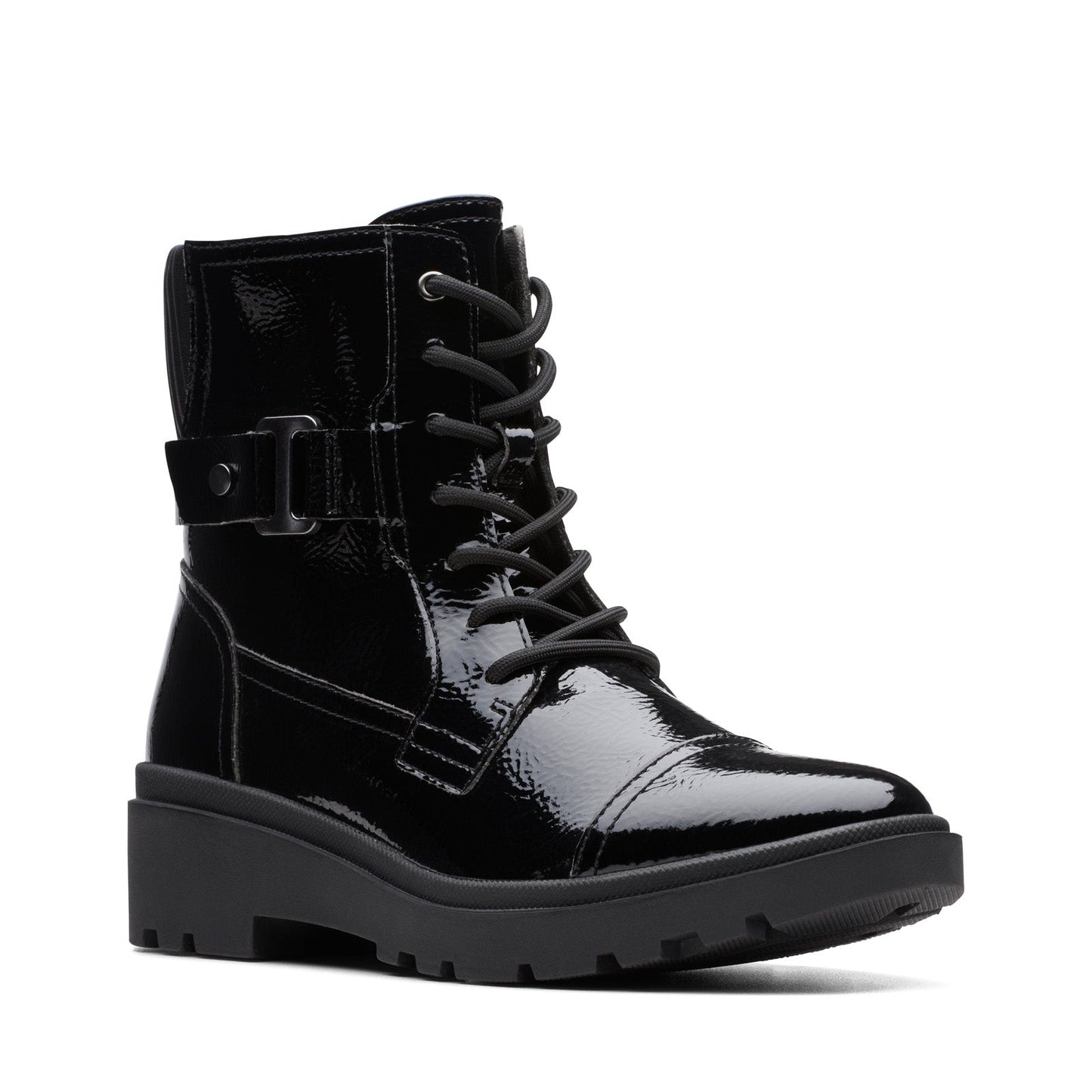 Clarks Calla Dance 26176250 Womens Black Wide Leather Casual Dress Boots