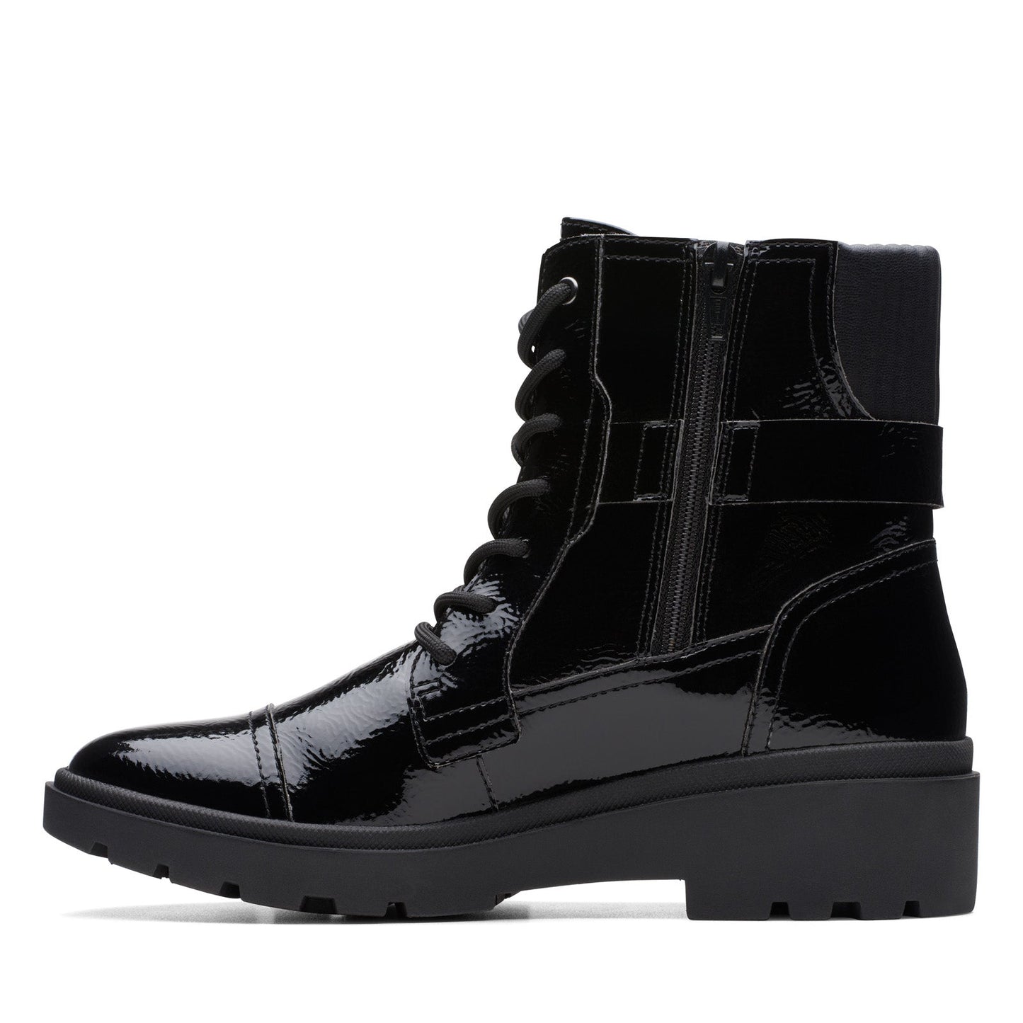 Clarks Calla Dance 26176250 Womens Black Wide Leather Casual Dress Boots