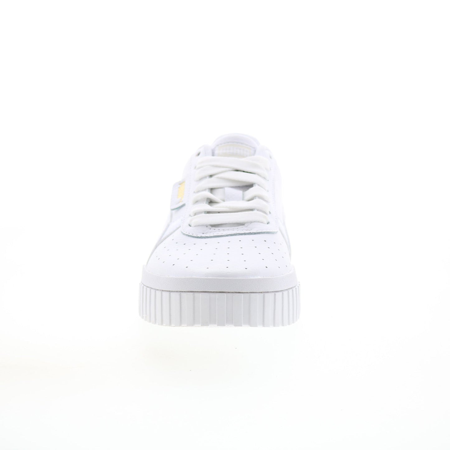 Puma Cali 36915501 Womens White Leather Lace Up Lifestyle Sneakers Shoes