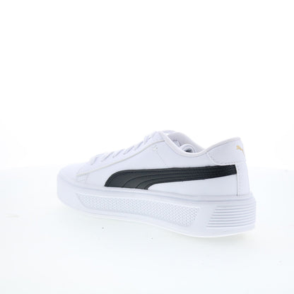 Puma Smash Platform V3 39075804 Womens White Lifestyle Sneakers Shoes