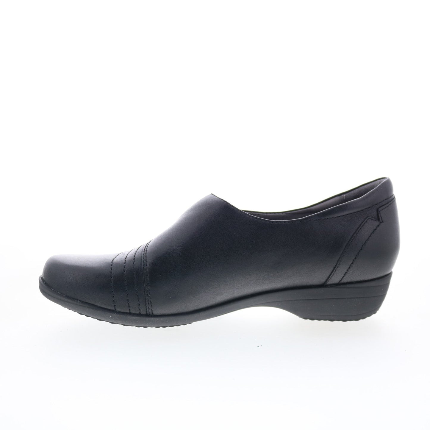 Dansko Franny 5500-020200 Womens Black Wide Leather Loafer Flats Shoes