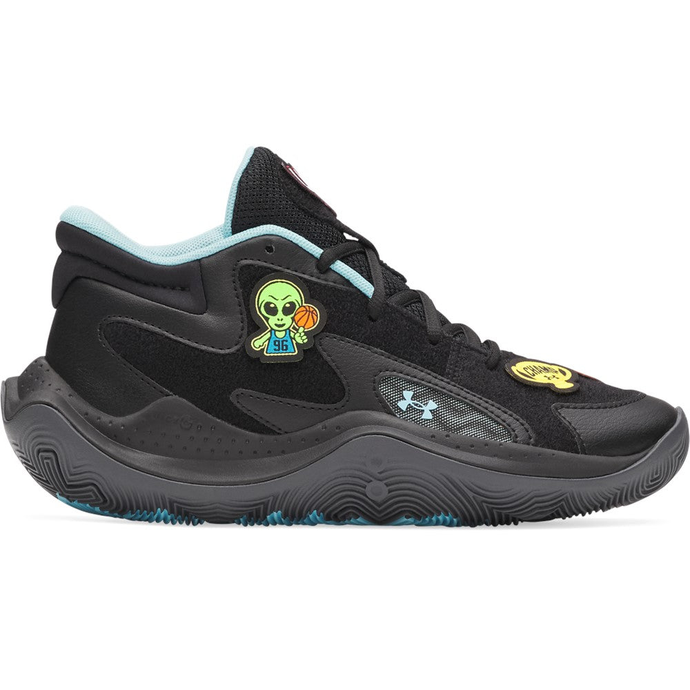 Under Armour Kid's Jet '25 Basketball Shoes Black/Sky