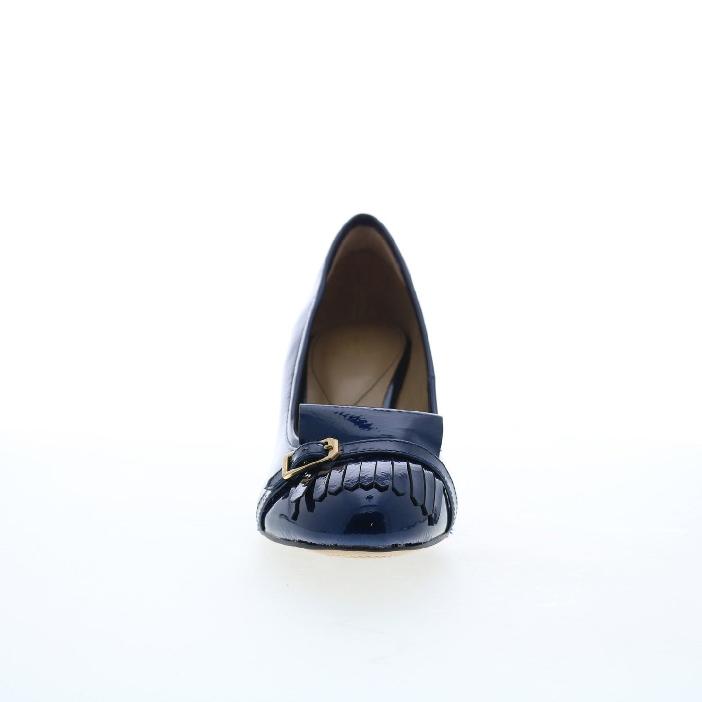Isola Tara 6229317 Womens Blue Leather Slip On Heels Pumps Shoes