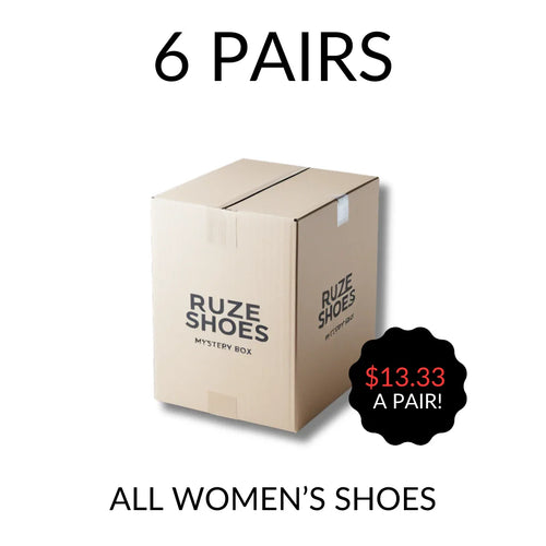 Womens Mystery Box (Medium Width) - 6 Pairs - No Returns (See Product Details Below)