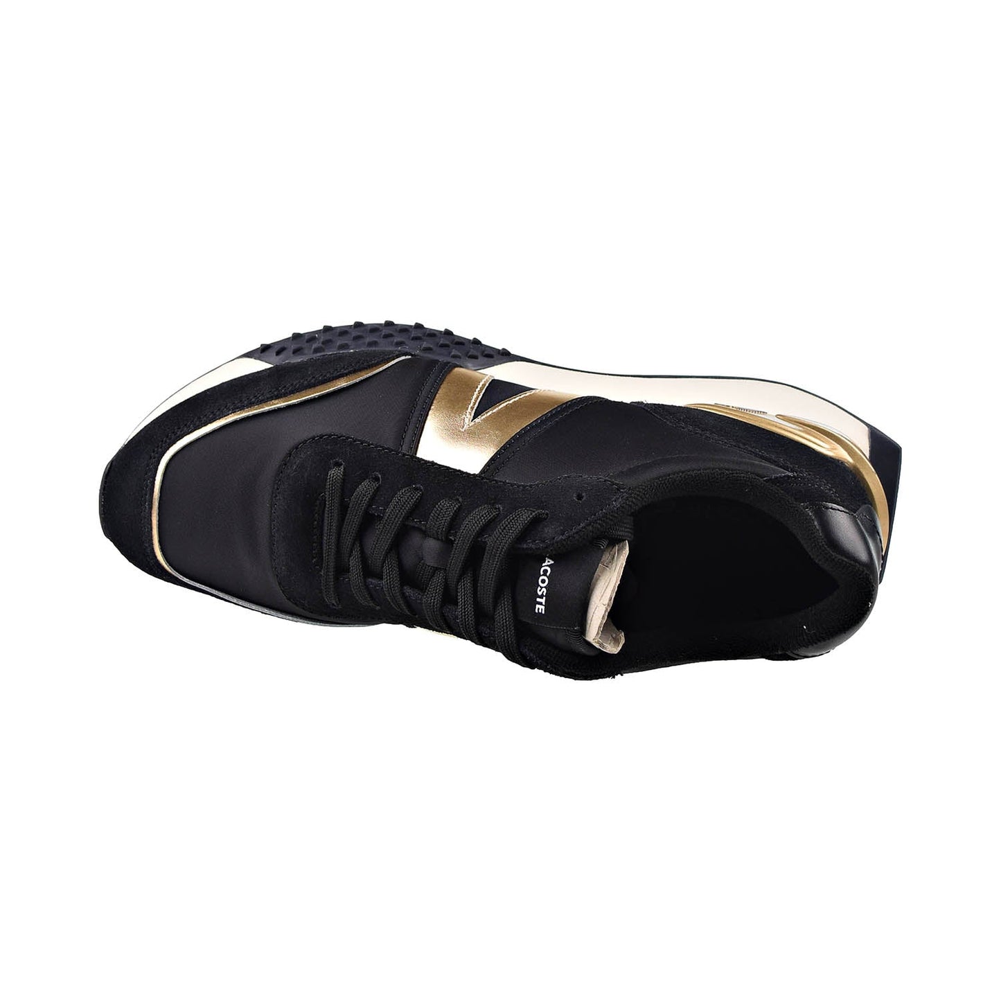 Lacoste L-Spin Deluxe Men's Textile Shoes Black-Gold