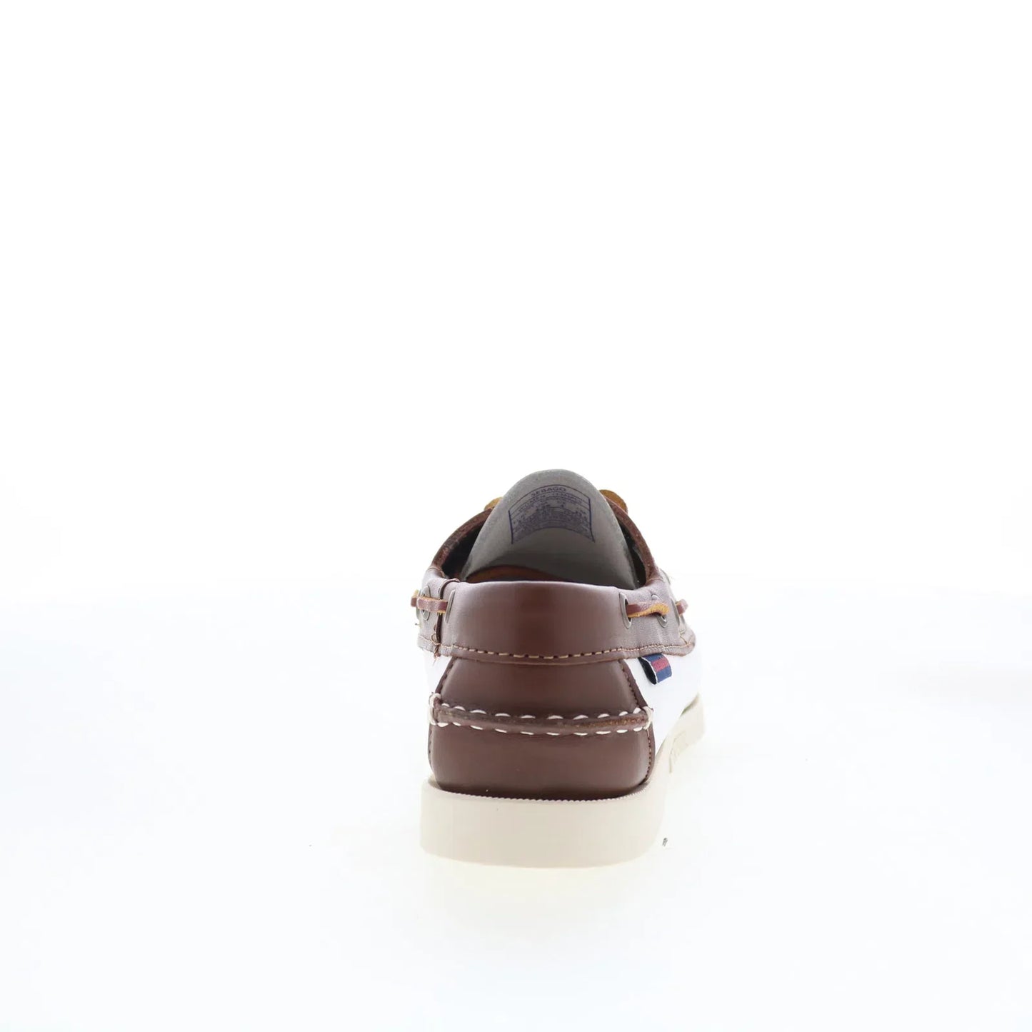 Sebago Classic Portland Womens White Leather Loafers & Slip Ons Boat Shoes