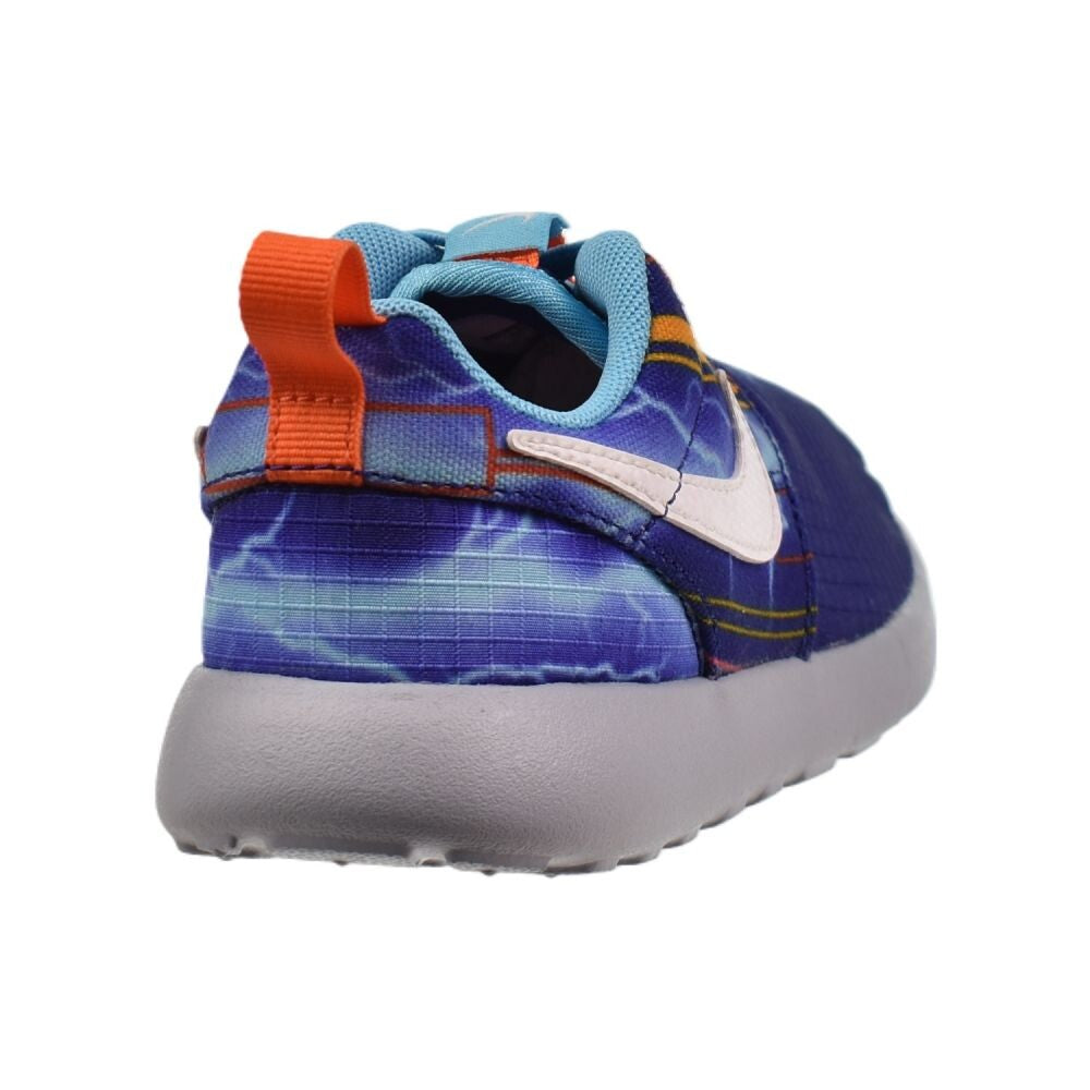 Nike Roshe One Print (TD) Toddlers' Shoes Deep Royal Blue-White 749358-401