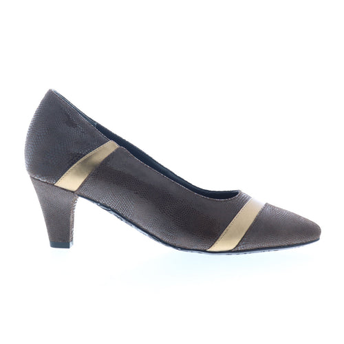 Ros Hommerson Kiwi 75070-65 Womens Brown Leather Pumps Heels Shoes