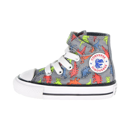 Converse Chuck Taylor AS Dinoverse Hook And Loop Toddler Shoes Cool Grey-Black