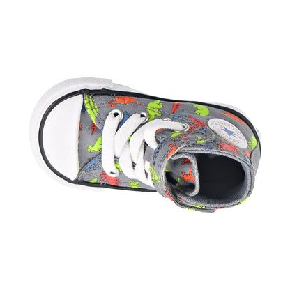 Converse Chuck Taylor AS Dinoverse Hook And Loop Toddler Shoes Cool Grey-Black