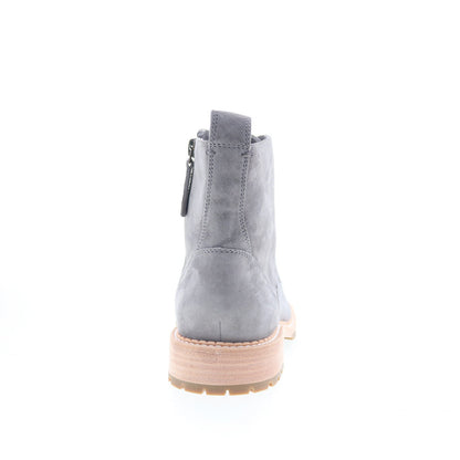 Johnston & Murphy 78-51518 Womens Gray Suede Lace Up Casual Dress Boots