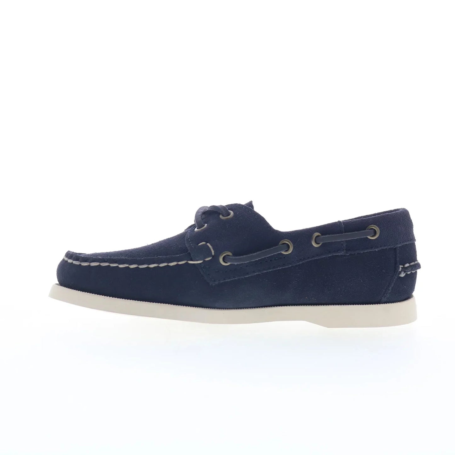 Sebago Portland Flesh Out Womens Blue Suede Loafers & Slip Ons Boat Shoes