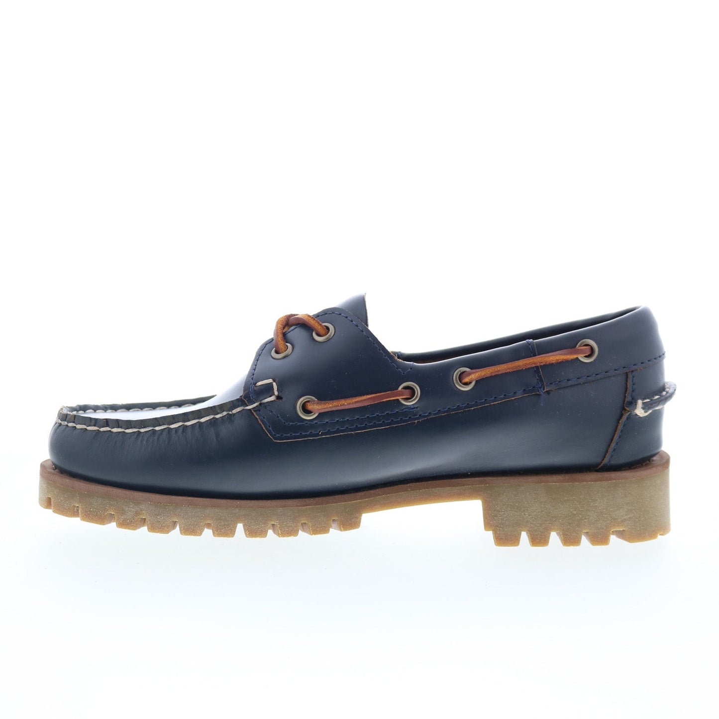Sebago Ranger Moc Soft Womens Blue Leather Loafers & Slip Ons Boat Shoes