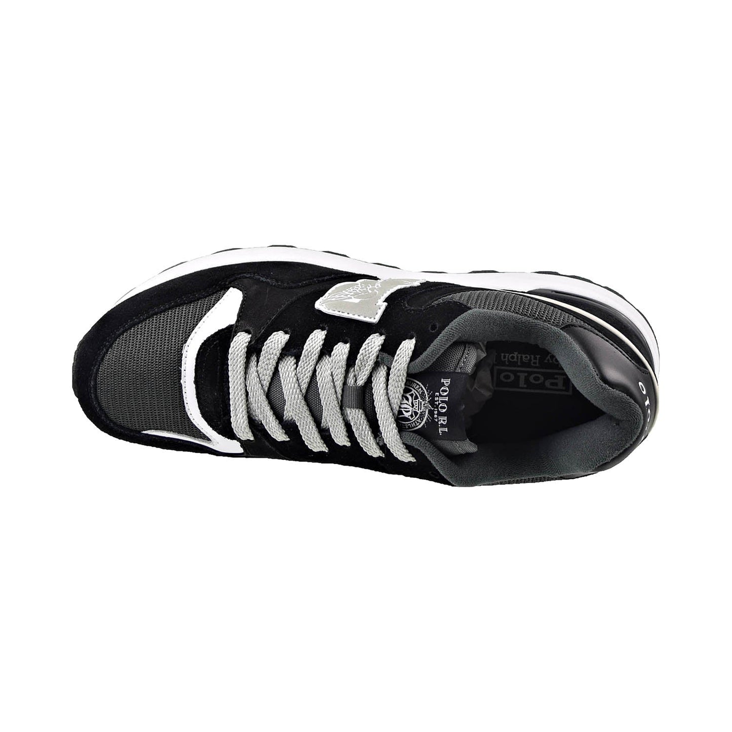 Polo Ralph Lauren Trackster 100 Men's Shoes Black-White