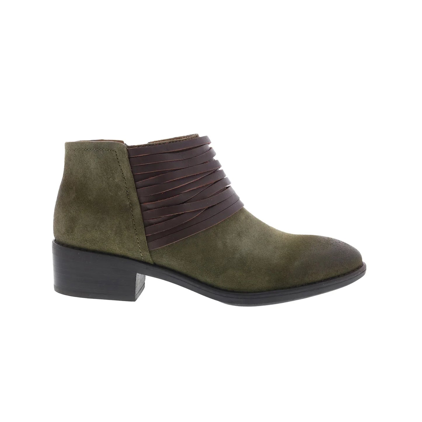 Comfortiva Corliss 8353629 Womens Green Suede Zipper Ankle & Booties Boots