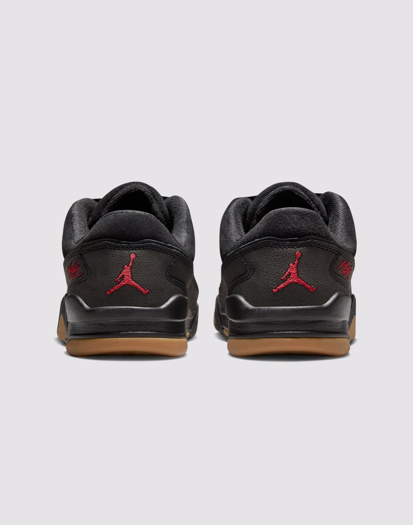 Jordan Flight Court Grade School Boys'&nbsp;"Black/Varsity Red/Gum Med Brown"&nbsp;Shoe