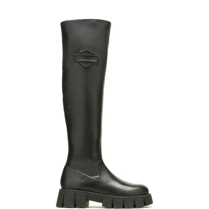 Harley-Davidson Uplift OTK 20" Pull On Boot Womens Black Knee High Boots