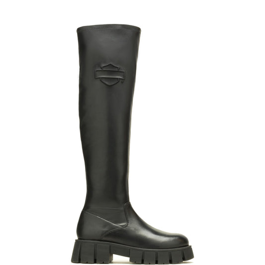Harley-Davidson Uplift OTK 20" Pull On Boot Womens Black Knee High Boots