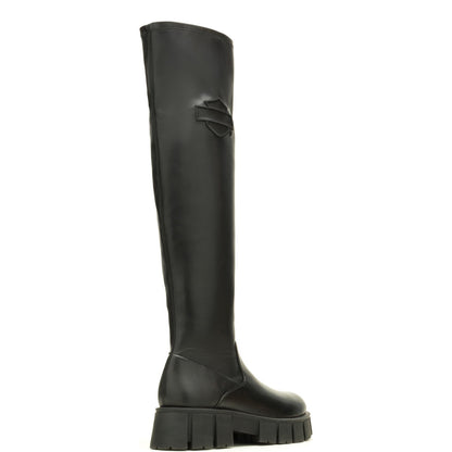Harley-Davidson Uplift OTK 20" Pull On Boot Womens Black Knee High Boots