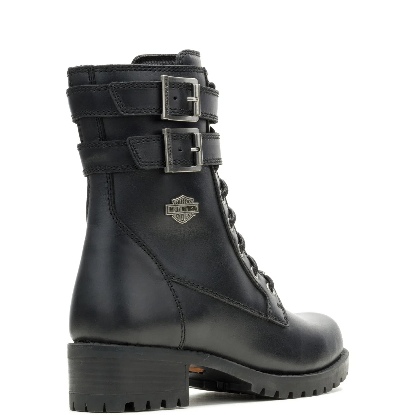 Harley-Davidson Leyton DBL 7.25" D84838 Womens Black Motorcycle Boots